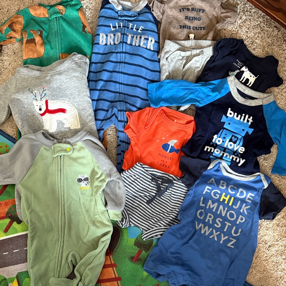 GAP and Carters 0-3 months boy bundle
